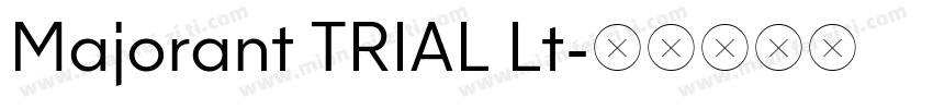 Majorant TRIAL Lt字体转换